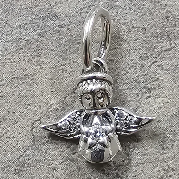Authentic Pandora Sparkling Angel Dangle Charm - Picture 4 of 4